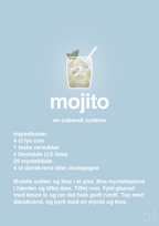plakat: mojito - heavenly blue-Cocktails-A1two3