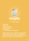 plakat: mojito - honeycomb-Cocktails-A1two3