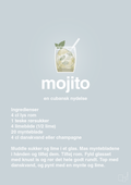 plakat: mojito - light drizzle-Cocktails-A1two3