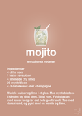 plakat: mojito - powder-Cocktails-A1two3