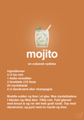 plakat: mojito - rumba orange-Cocktails-A1two3