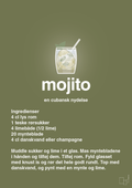 plakat: mojito - secret meadow-Cocktails-A1two3