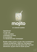 plakat: mojito - secret meadow-Cocktails-A1two3