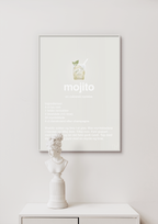 plakat: mojito - lapis blue-Cocktails-A1two3