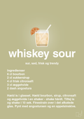 plakat: whiskey sour - back to nature-Cocktails-A1two3