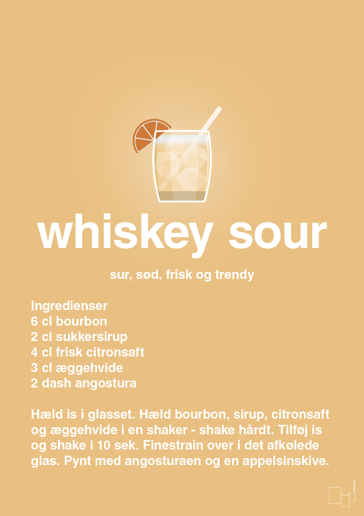plakat: whiskey sour - charismatic-Cocktails-A1two3