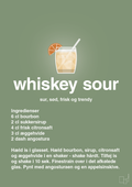 plakat: whiskey sour - jade-Cocktails-A1two3