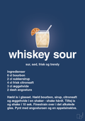 plakat: whiskey sour - lapis blue-Cocktails-A1two3