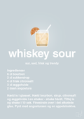 plakat: whiskey sour - light drizzle-Cocktails-A1two3