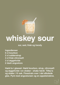 plakat: whiskey sour - misty forrest-Cocktails-A1two3