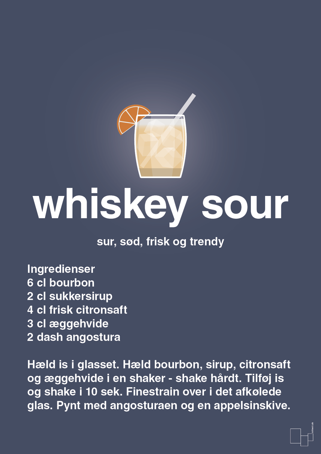 Whiskey sour - petrol-Cocktails-A1two3