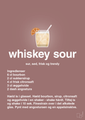 plakat: whiskey sour - plum-Cocktails-A1two3