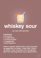 plakat: whiskey sour - plum-Cocktails-A1two3