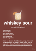 plakat: whiskey sour - red pepper-Cocktails-A1two3