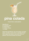 plakat: pina colada - back to nature-Cocktails-A1two3