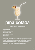 plakat: pina colada - battleship gray-Cocktails-A1two3