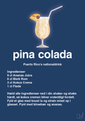 plakat: pina colada - lapis blue-Cocktails-A1two3