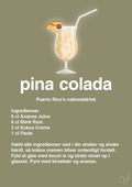 plakat: pina colada - misty forrest-Cocktails-A1two3