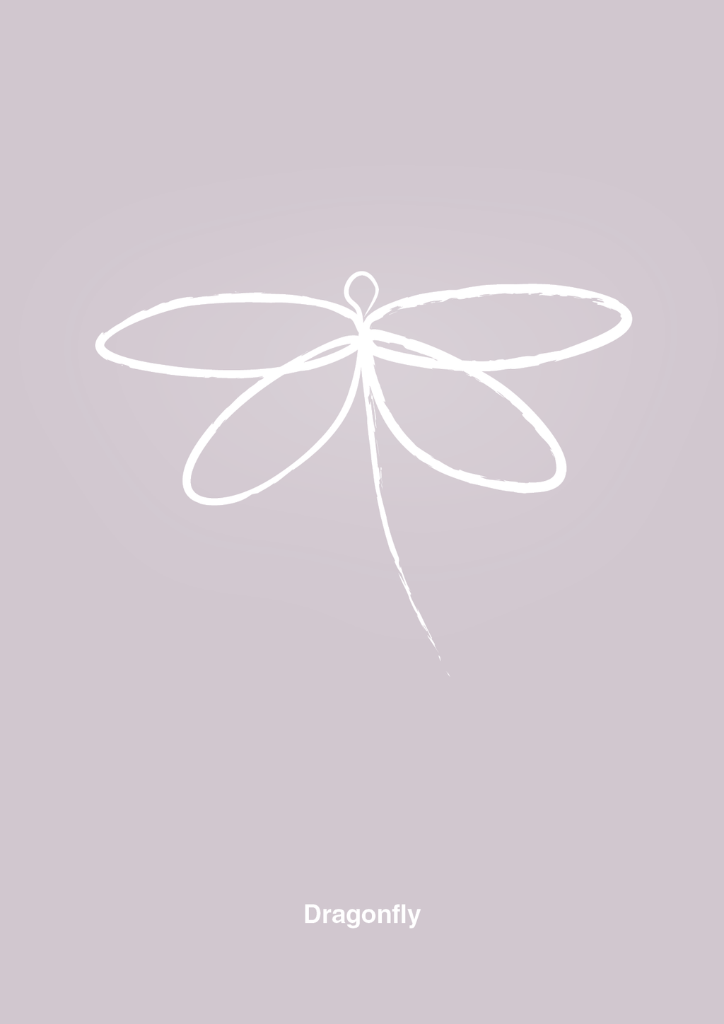 plakat: guldsmed - dusty lilac-Tegning-A1two3
