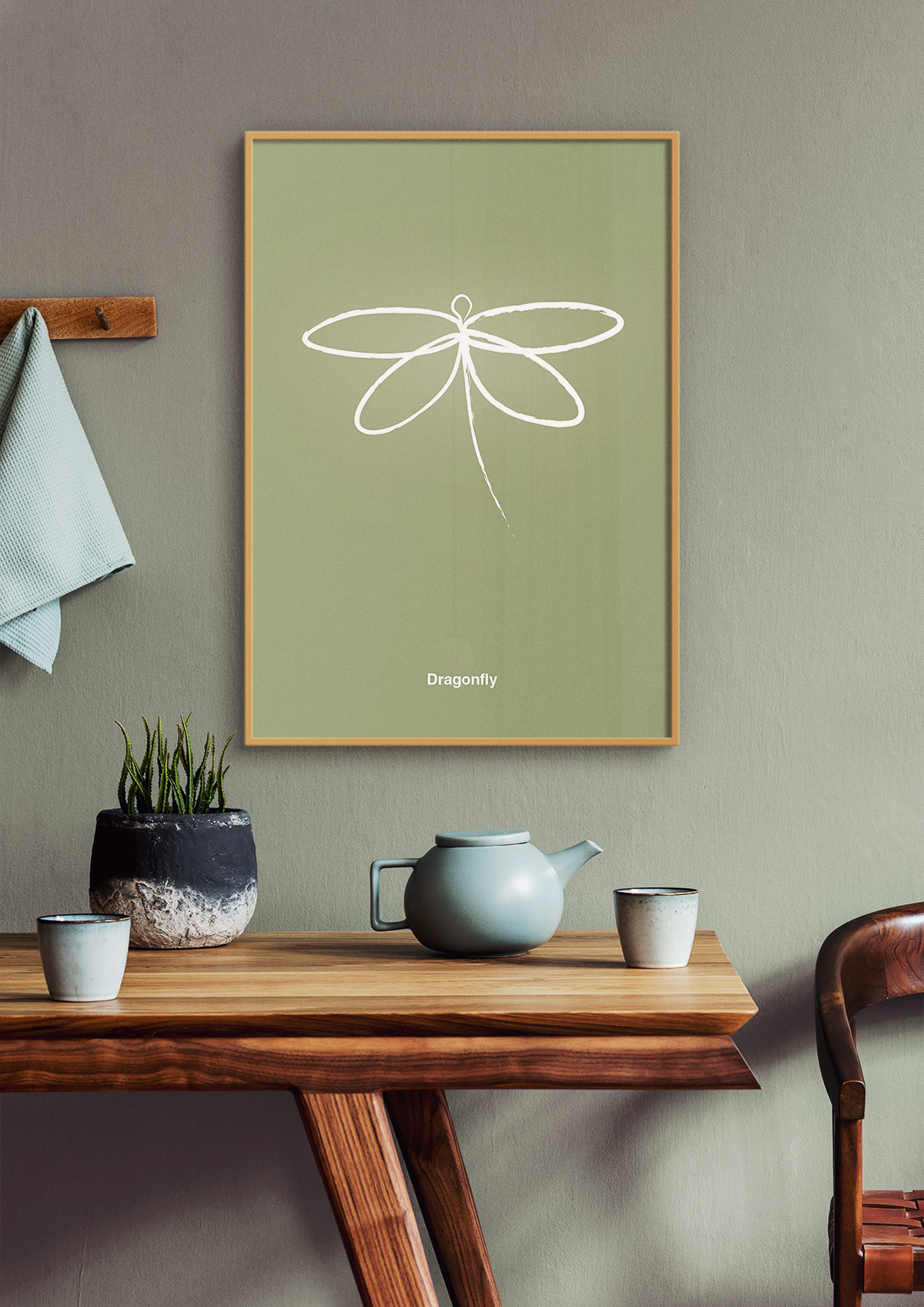 plakat: guldsmed - creamy mushroom-Tegning-A1two3