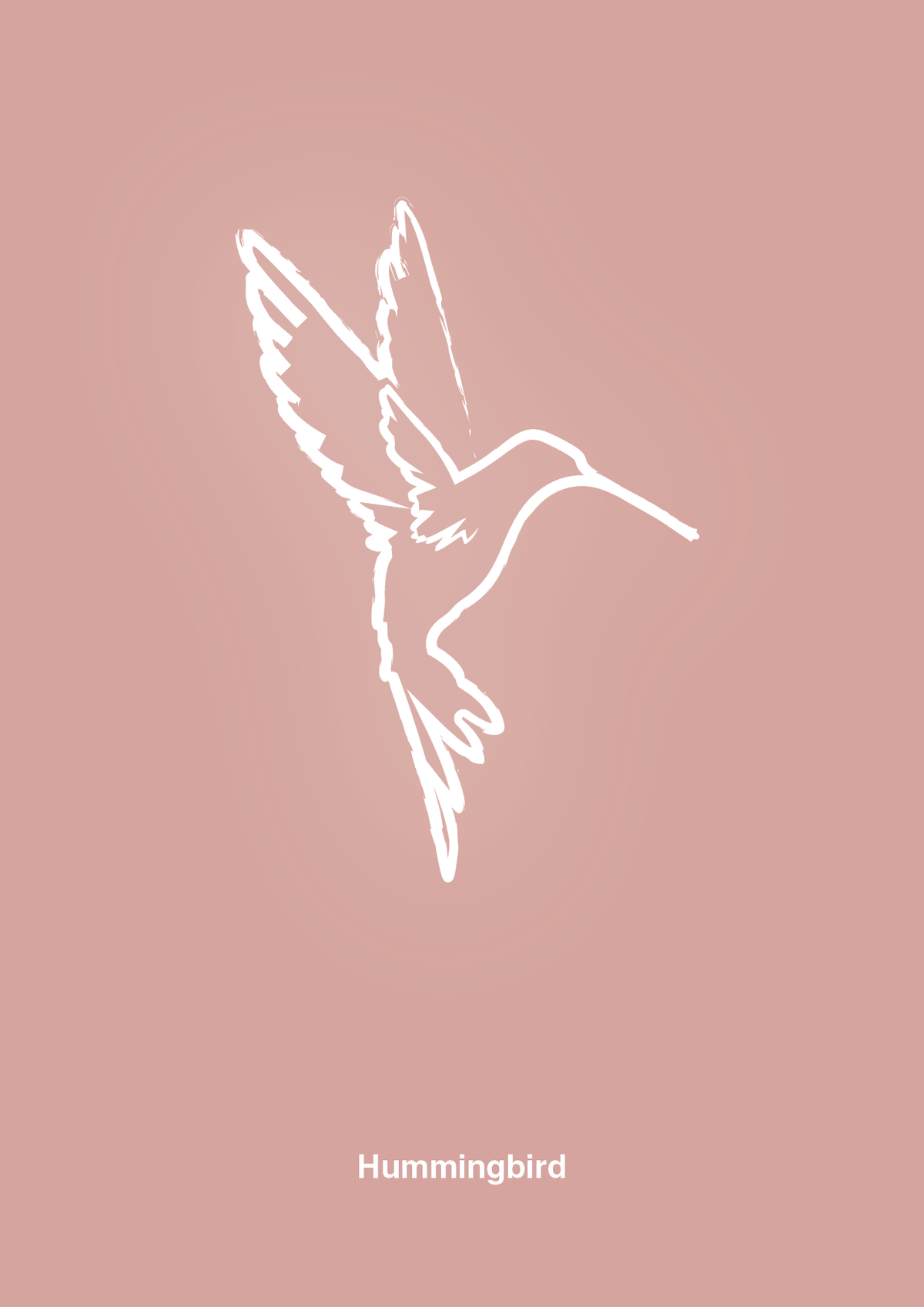 plakat: kolibri - bubble shell-Tegning-A1two3