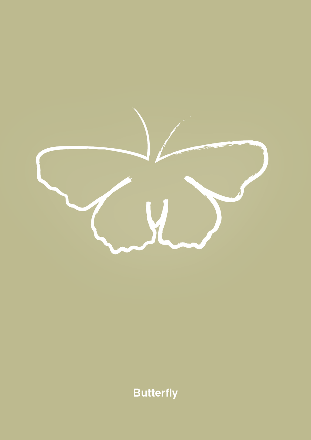 plakat: sommerfugl - back to nature-Tegning-A1two3