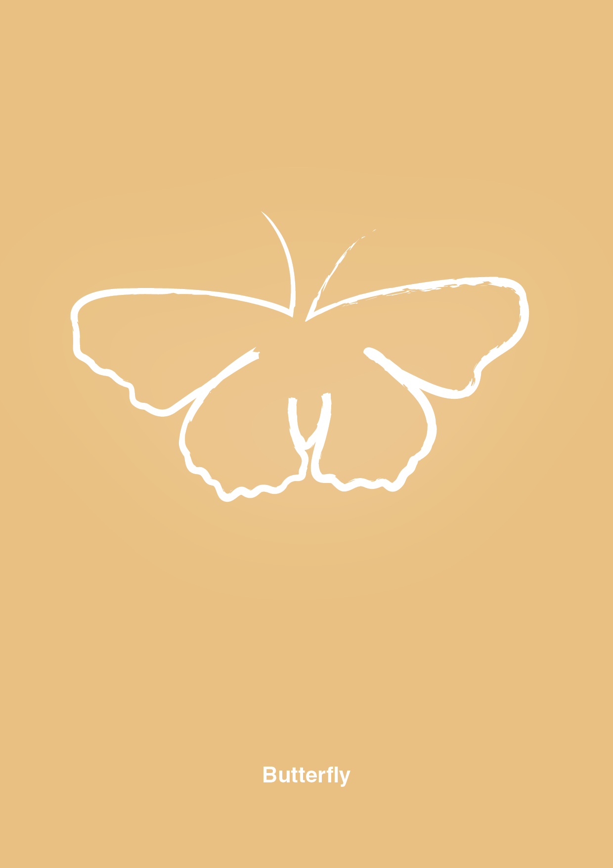 plakat: sommerfugl - charismatic-Tegning-A1two3