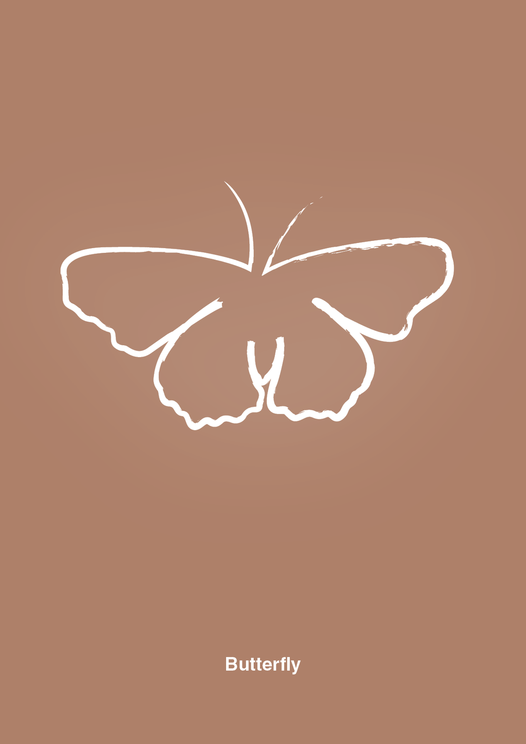plakat: sommerfugl - cider spice-Tegning-A1two3