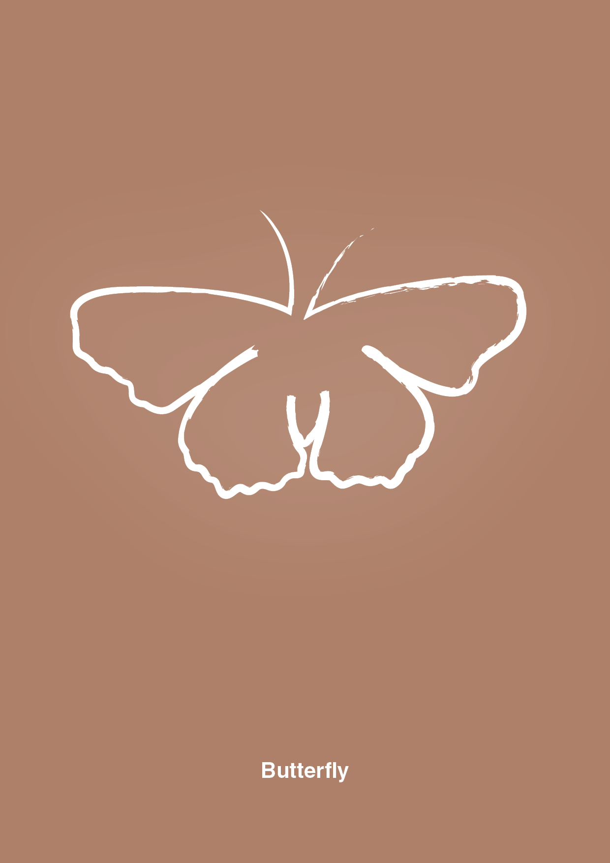 plakat: sommerfugl - cider spice-Tegning-A1two3