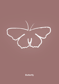plakat: sommerfugl - plum-Tegning-A1two3