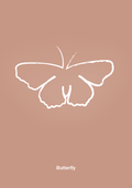 plakat: sommerfugl - powder-Tegning-A1two3