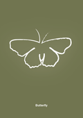 plakat: sommerfugl - secret meadow-Tegning-A1two3