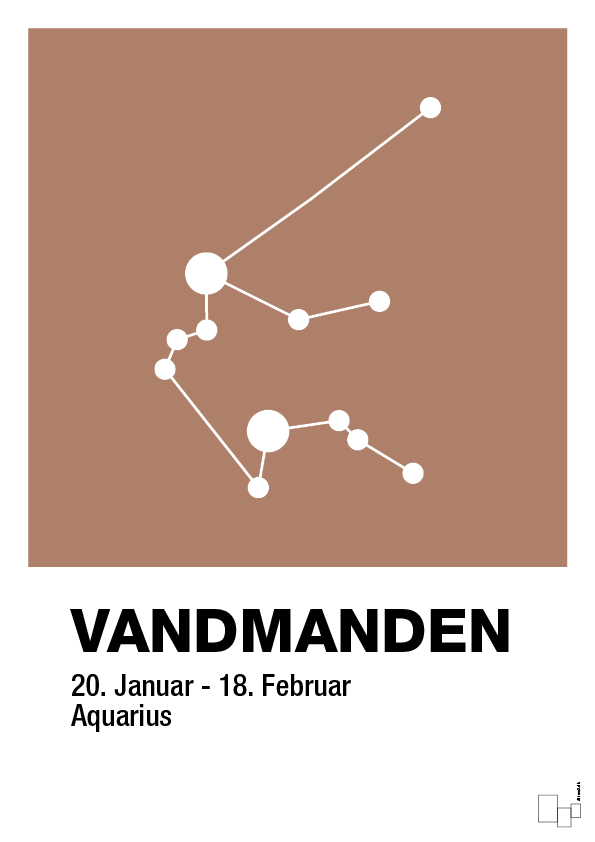plakat: stjernebillede vandmanden - cider spice-Stjernetegn-A1two3