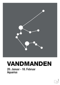 plakat: stjernebillede vandmanden