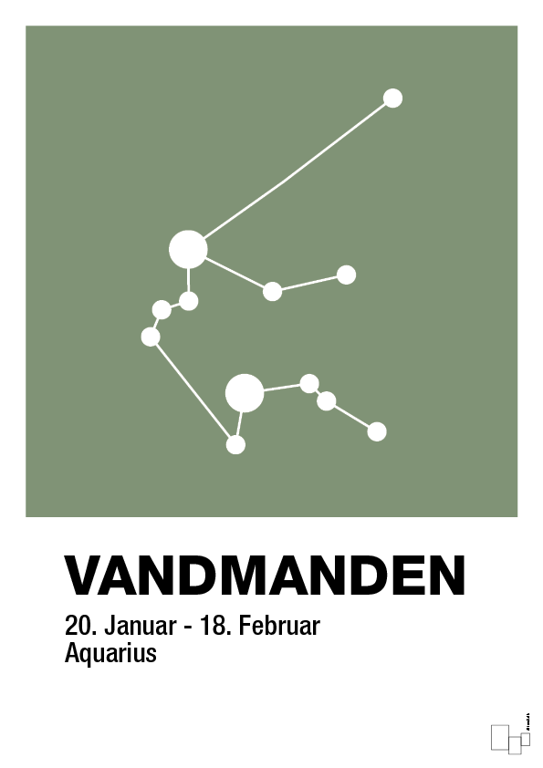plakat: stjernebillede vandmanden - jade-Stjernetegn-A1two3