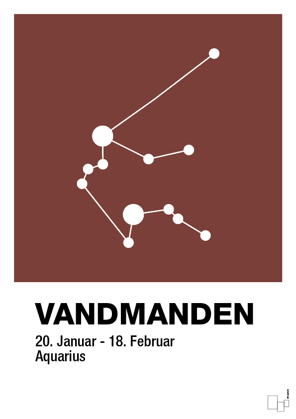 plakat: stjernebillede vandmanden - red pepper-Stjernetegn-A1two3