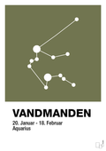 plakat: stjernebillede vandmanden - secret meadow-Stjernetegn-A1two3