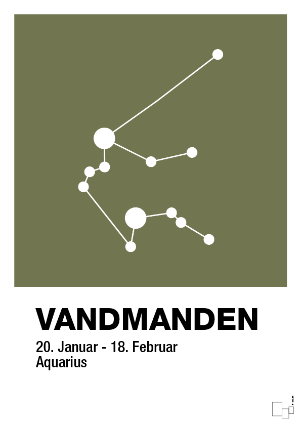 plakat: stjernebillede vandmanden - secret meadow-Stjernetegn-A1two3