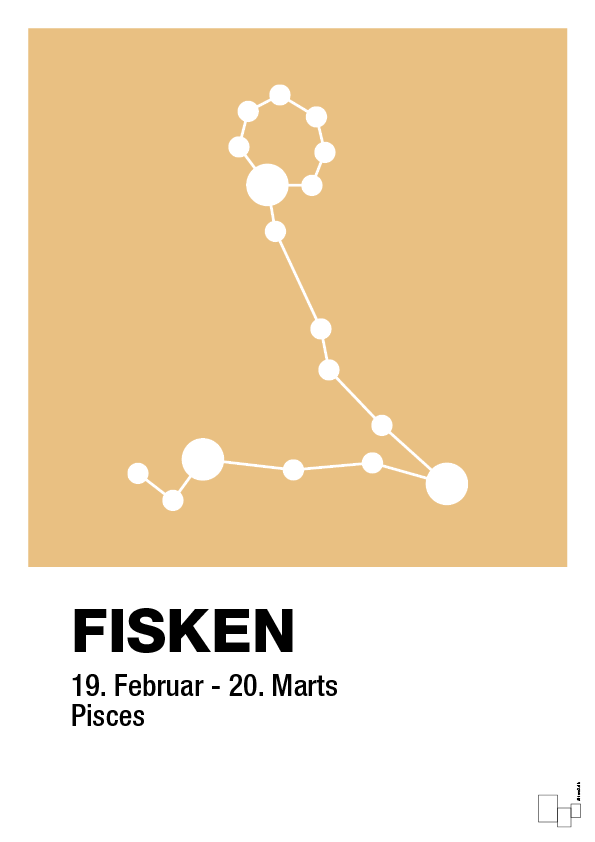 plakat: stjernebillede fisken - charismatic-Stjernetegn-A1two3