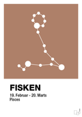 plakat: stjernebillede fisken - cider spice-Stjernetegn-A1two3