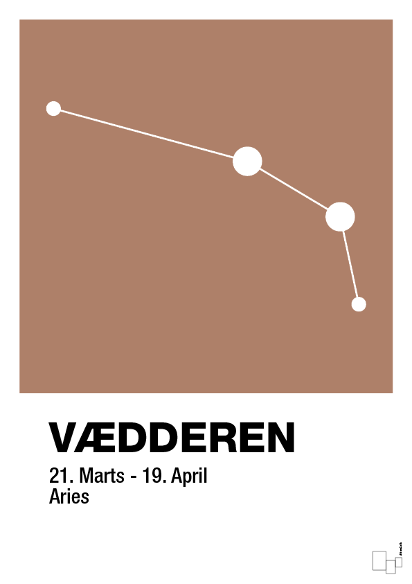 plakat: stjernebillede vædderen - cider spice-Stjernetegn-A1two3