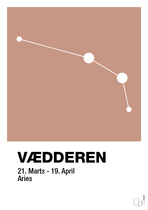 plakat: stjernebillede vædderen - powder-Stjernetegn-A1two3