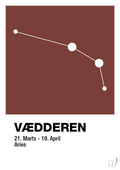 plakat: stjernebillede vædderen - red pepper-Stjernetegn-A1two3