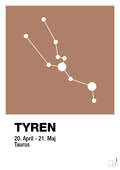 plakat: stjernebillede tyren - cider spice-Stjernetegn-A1two3