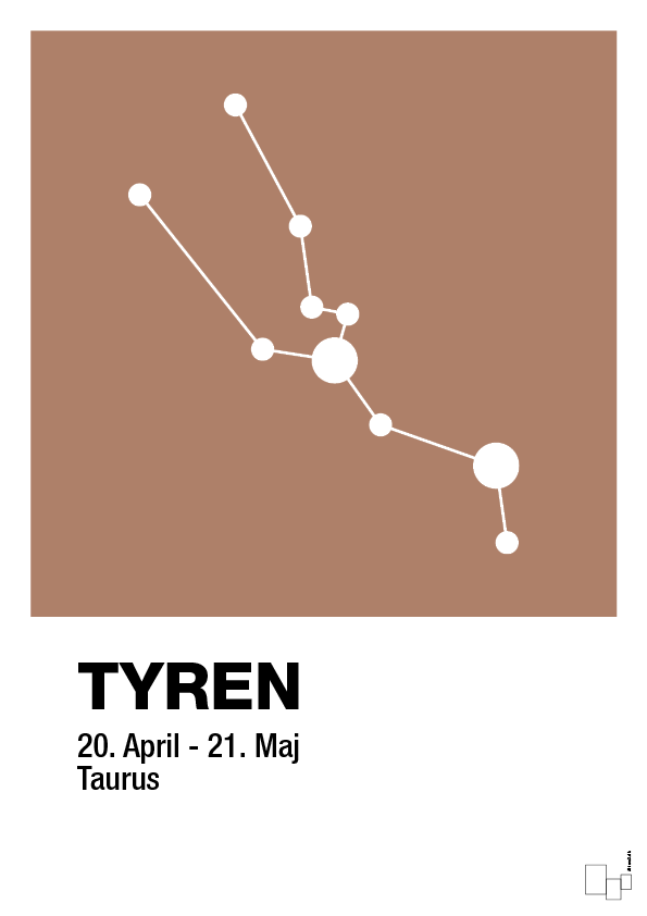 plakat: stjernebillede tyren - cider spice-Stjernetegn-A1two3