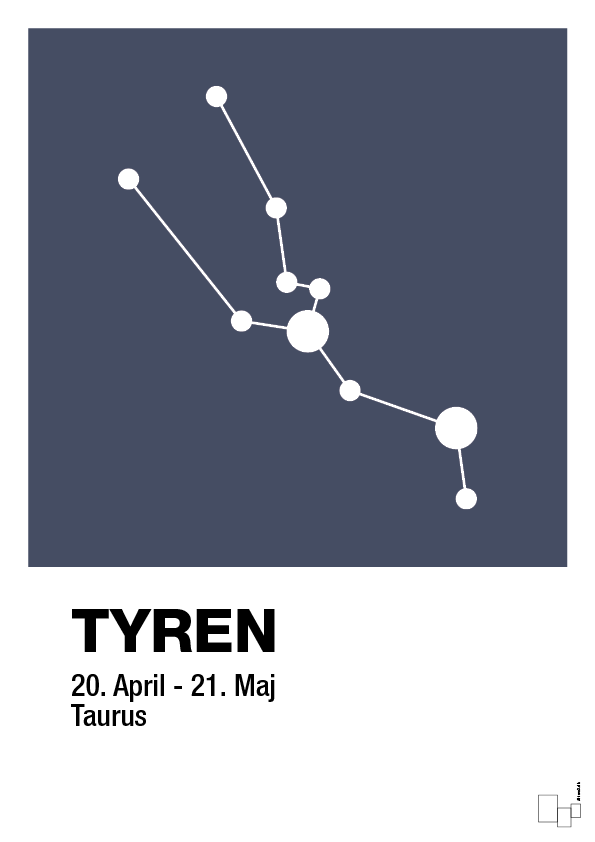Stjernebillede tyren - petrol-Stjernetegn-A1two3