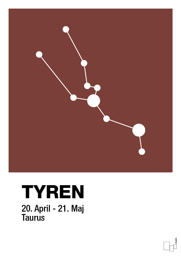 plakat: stjernebillede tyren - red pepper-Stjernetegn-A1two3
