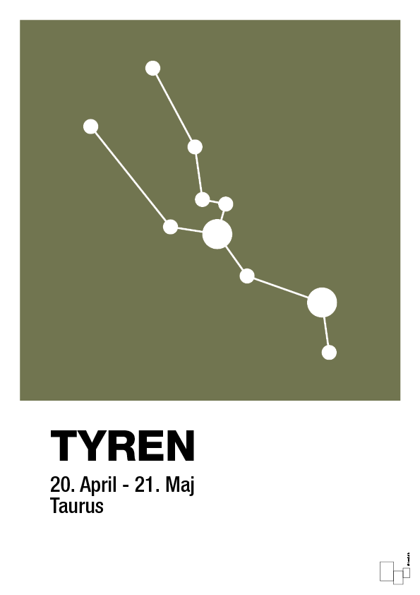 plakat: stjernebillede tyren - secret meadow-Stjernetegn-A1two3