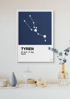 plakat: stjernebillede tyren - light drizzle-Stjernetegn-A1two3
