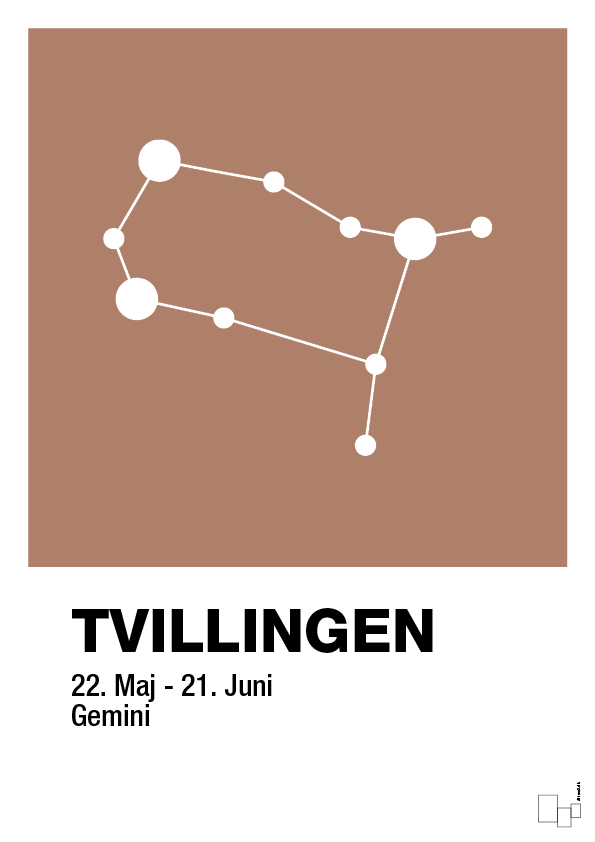 plakat: stjernebillede tvillingen - cider spice-Stjernetegn-A1two3